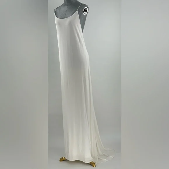 🆕 RAT & BOA 🧿 NWOT Amora Back Draped Jersey Dress, White - Sz M - Picture 12 of 16